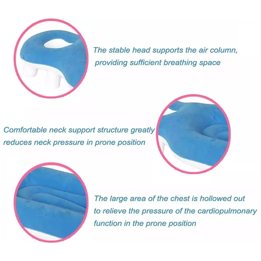 New Universal Face Down Pillow Portable Recovery Support Eye Surgery Pillow Soft Comfortable Prone Pillow