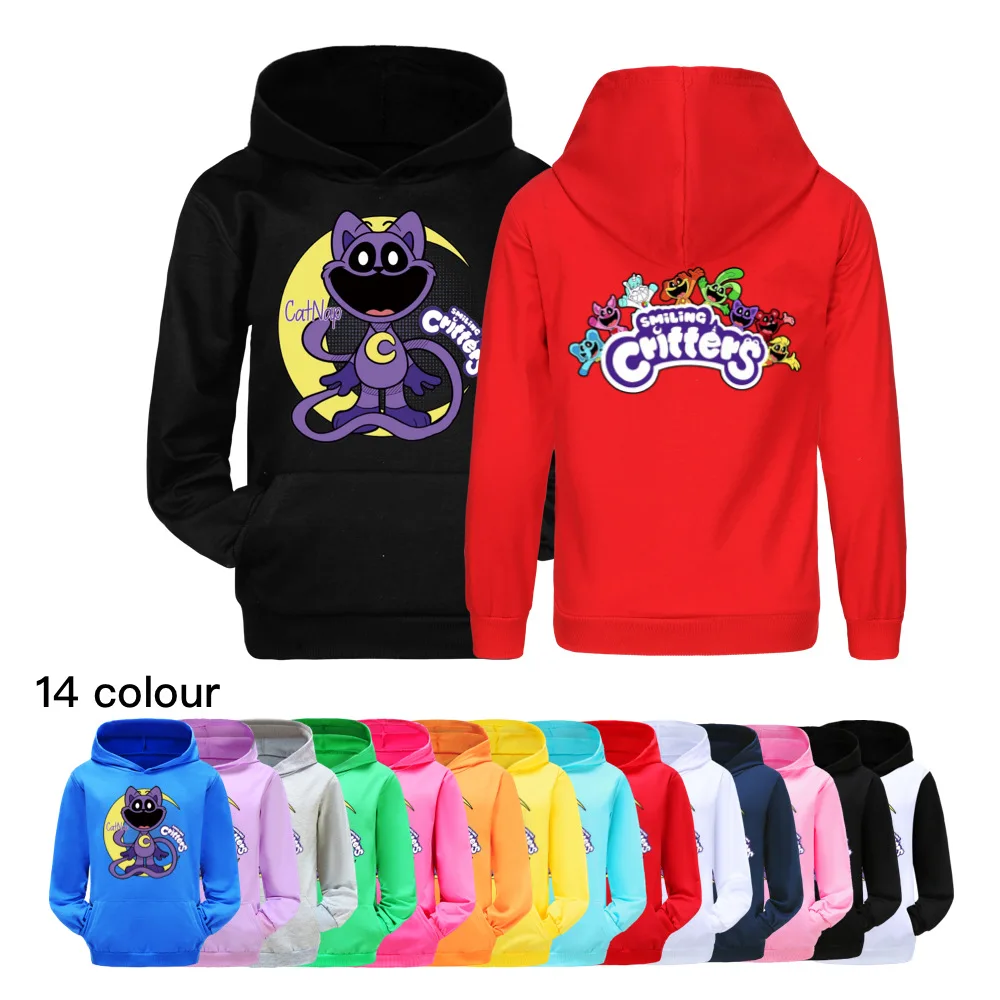 

Smiling Critters Clothes Children Long Sleeve Coats Kids Hoodies Boys Girls Pullover Hoody Sweatshirt ZF3295