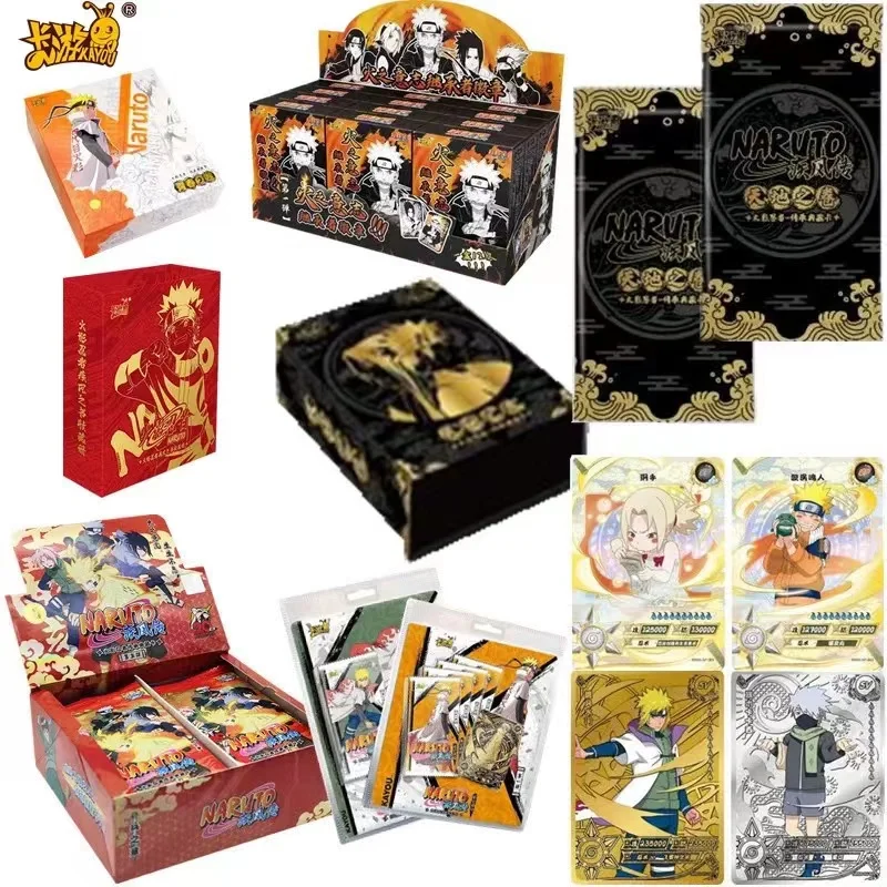 KAYOU Original Naruto Complete Series Card Booster Box Tier 4 wave 1 to 5 Full Set Naruto Anime Rare NR BP CR MRCollection Cards