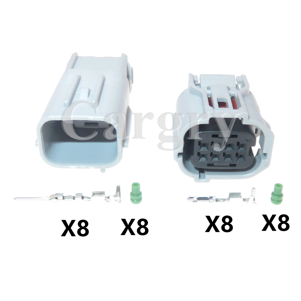 1 Set 8P AC Assembly Car Connector 6189-1240 6188-0779 Automobile Reversing Radar Male Female Wire Cable Socket