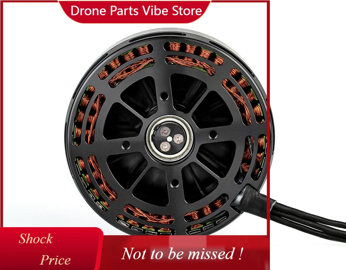 

DPNew T-MOTOR MN1015 KV70 All-Round Heavy Lift UAV Motor with 27.4kg Max Thrust Efficient Disc Motor Multi-rotor Brushless Motor