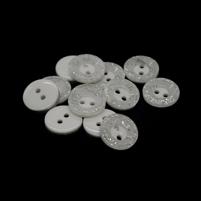 50pcs Resin 2 Holes buttons the wholesale Pearl color for the shirt the children\'s clothes 12mm