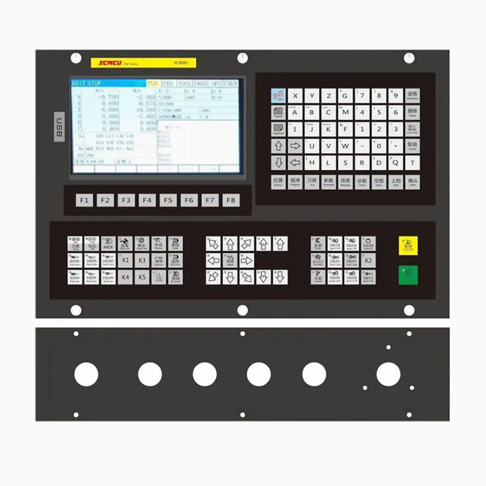 Xc809d Multifunctional Cnc Offline Controller 3/4/5/6axis Control System Supports Fanuc G Code Tool Magazine Function