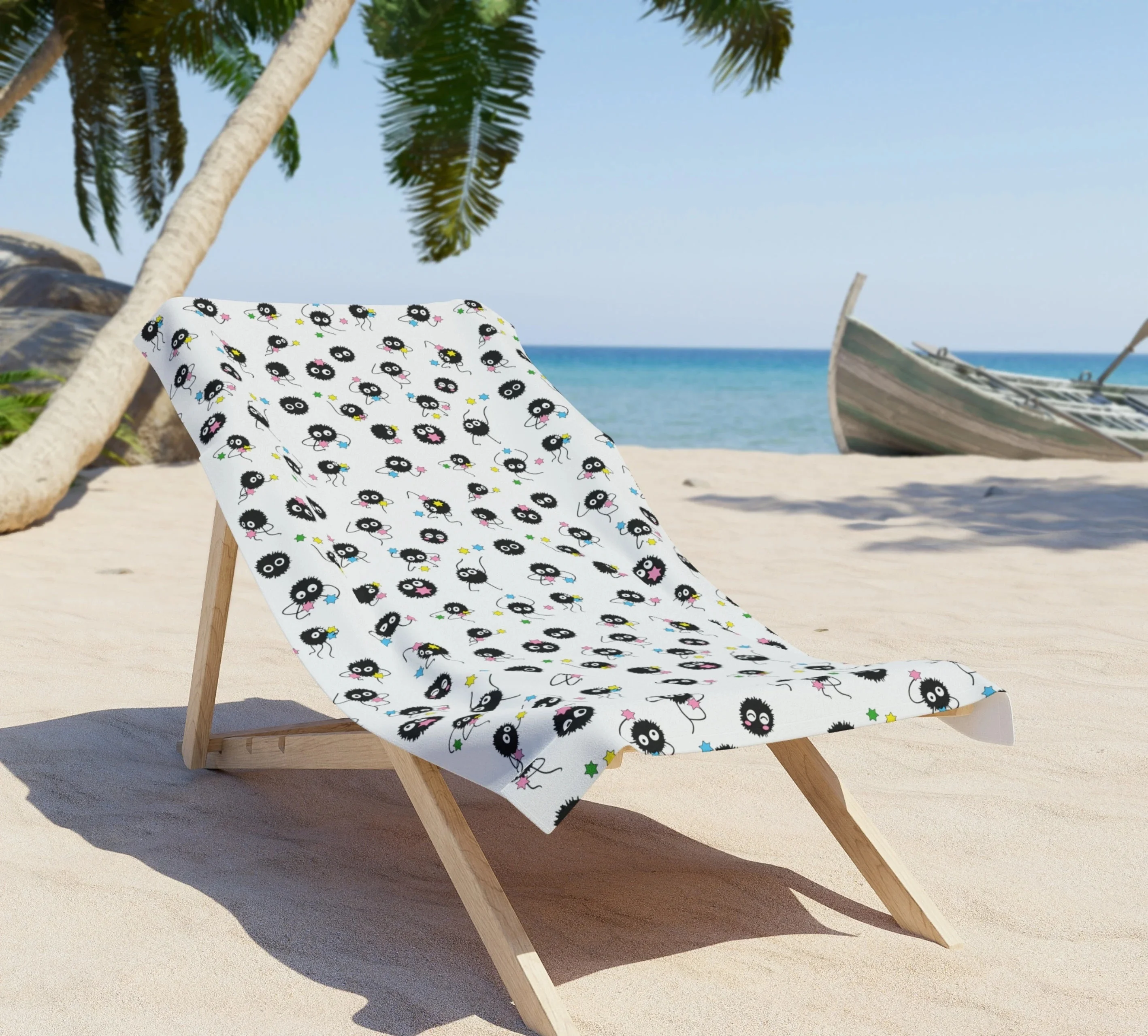 

Пляжное полотенце Soot Sprite, летнее полотенце, пляжное полотенце, Sandy Beach Fun, пляжное полотенце в стиле аниме, полотенце для ванной комнаты в стиле Ghibli Susuwatari