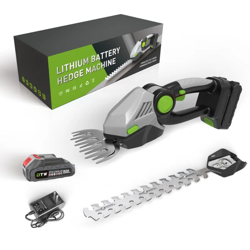 ماكينة تشذيب التحوط الكهربائية الصغيرة 2 في 1، جزازة العشب، حزام أخضر صغير محمول لاسلكي منزلي، البستنة والتقليم لماكيتا #4
