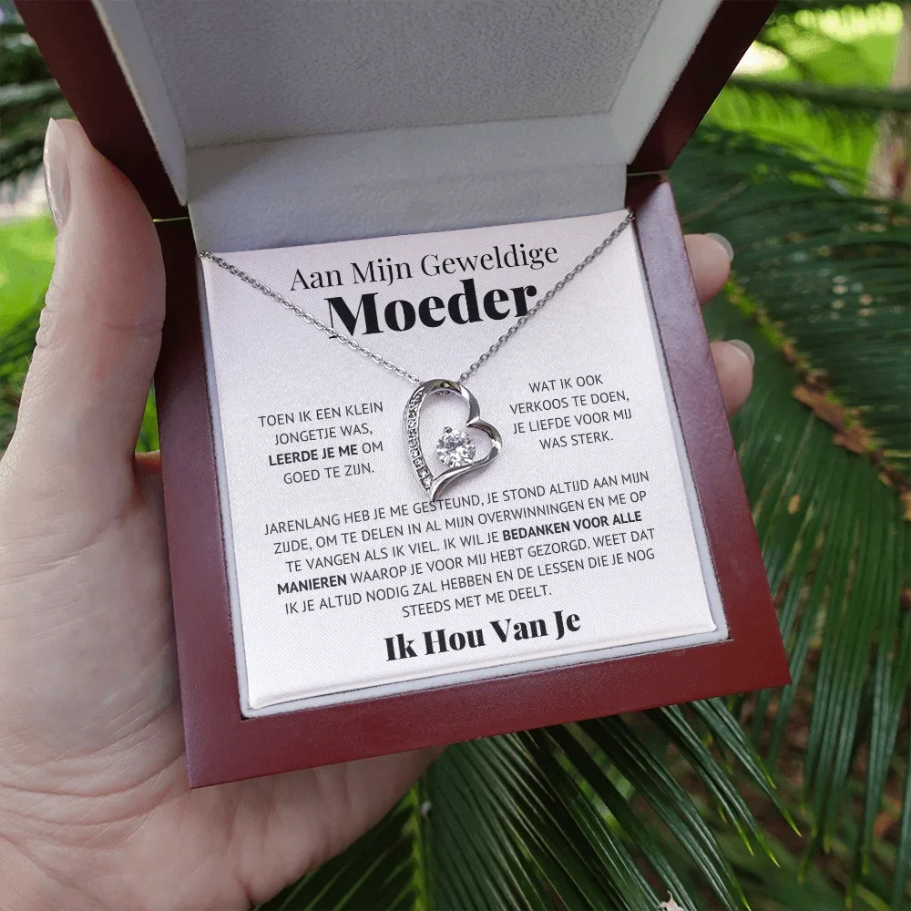 Dutch To My Mom Mother Gift Necklace Love Birthday Christmas Gift Women Heart Shaped Necklace 2026 New Dropshipping