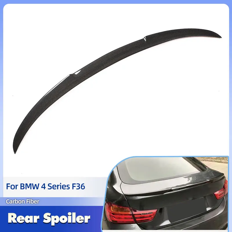

Car Rear Trunk Spoiler Wings Full Carbon Fiber for BMW 4 Series F36 Gran Coupe 2014-2019 Racing Rear Spoiler Boot Wing Lip