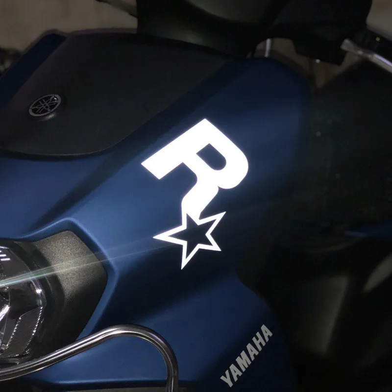 JDM R ستار ملصقات تعديل لعبة كهربائية الطرفية GTA5 سرعة ملصق الثلاثي نافذة ملصق غطاء خزان الوقود ملصق 1 قطعة #4