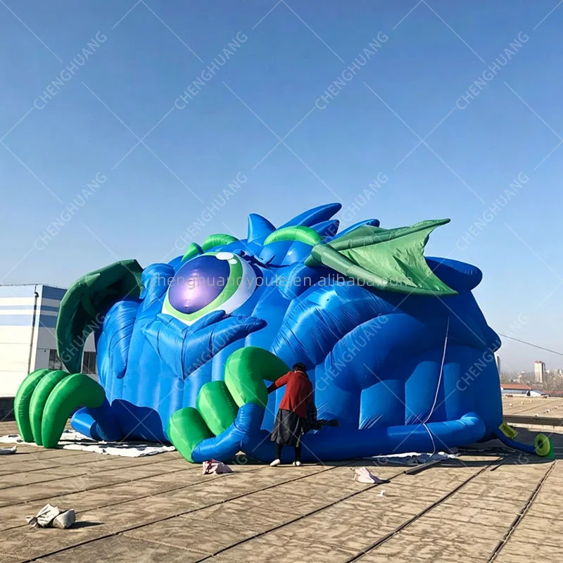 Giant Inflatable Sea Monster Backdrop, Stage Decor Props Bizarre Theme Party, Exhibition, Music Festival & Advertising Display
