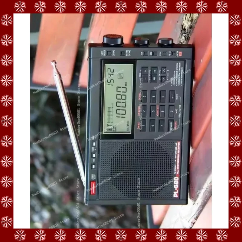 

Портативное высокочувствительное радио PL-680 с полным диапазоном частот, цифровой настройкой и авиационным диапазоном