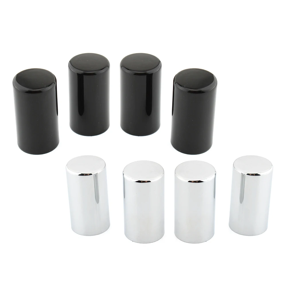 4Pcs Motorcycle Long Docking Hardware Point Covers Kit For Harley Davidson Touring FLHX 2009-2023 Chrome/Black