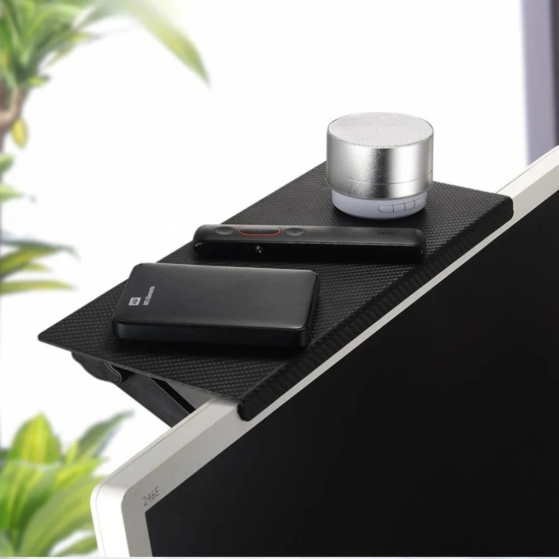 Screen Top Storage Shelf Adjustable Monitor Organizer Rack for TV Router Computer Desktop Stand