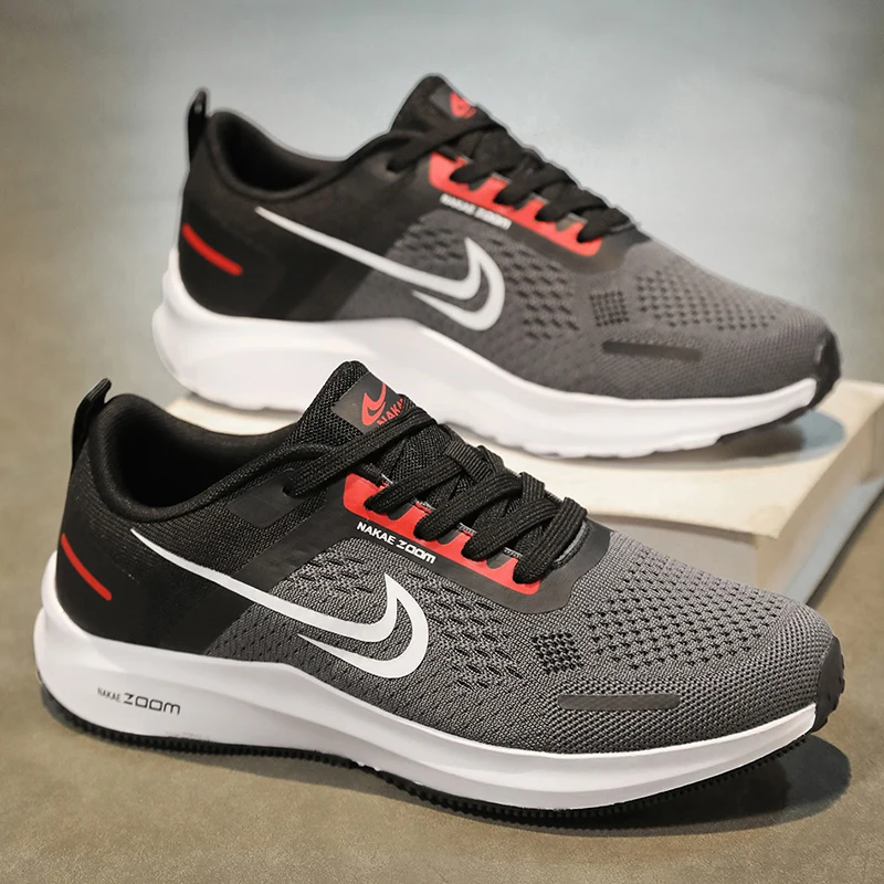 

Men's Shoes 2025 New Summer Breathable Mesh Casual Sports Shoes Men's Trendyy Versatile Work Running Shoes