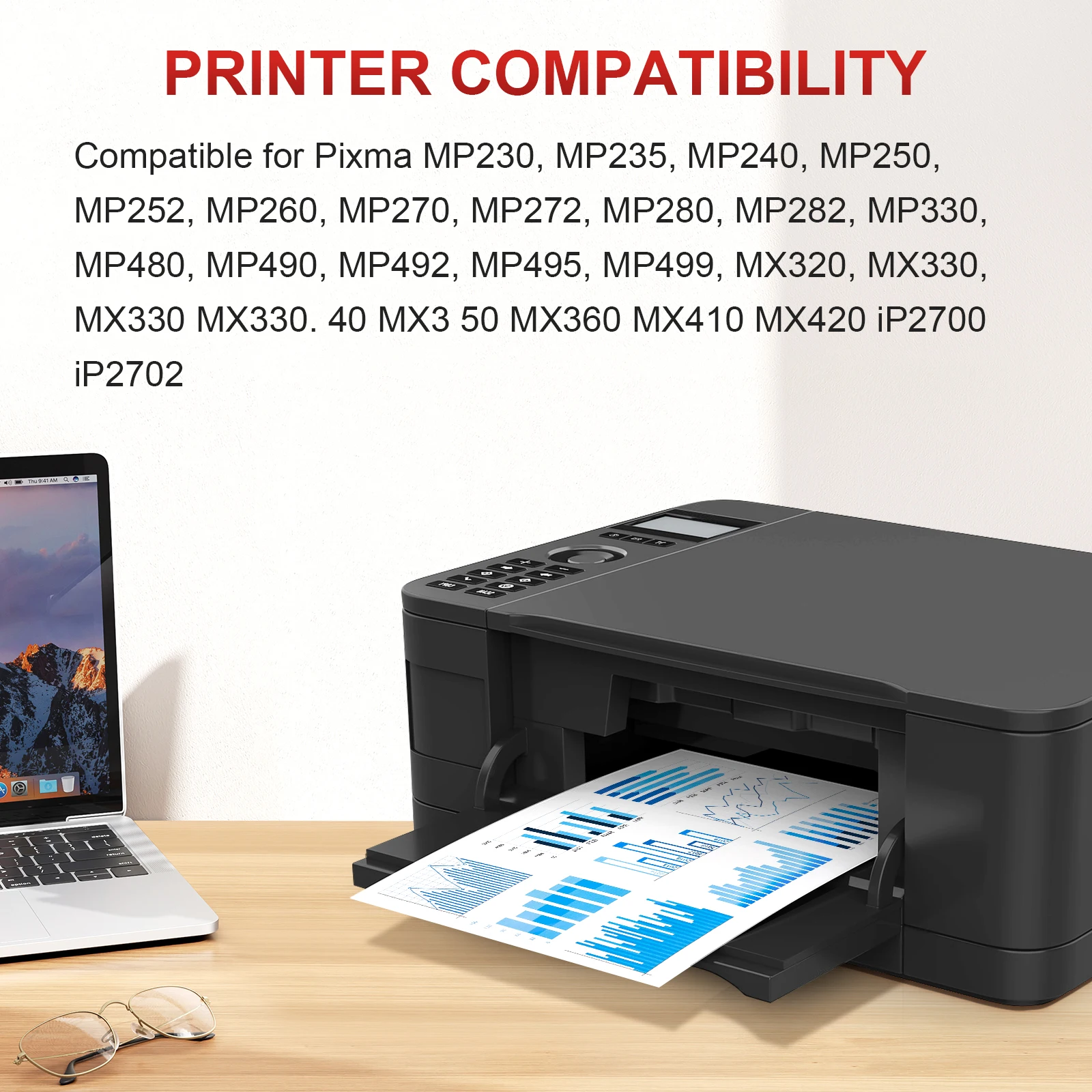 خرطوشة حبر INKCLOUD PG-512XL CL-513XL متوافقة مع CANON 512 513 Pixma MP495 MP230 MP270 MX420 IP2700 MP230 MP240 MP250 260