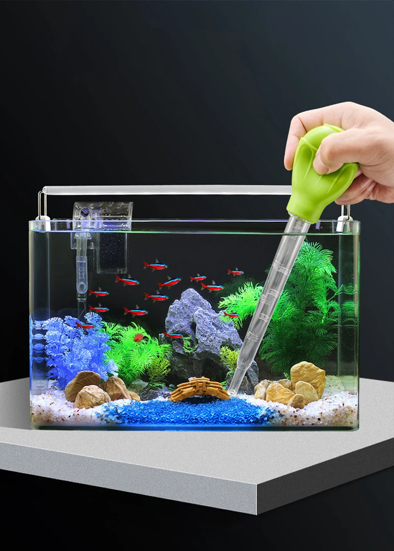 Aquarium Siphon verlängern Pipetten Aquarium Staubsauger einfaches Reinigungswerkzeug für Aquarium Wasserwechsler 29 cm 54 cm 30 ml 50 ml – Detail 4