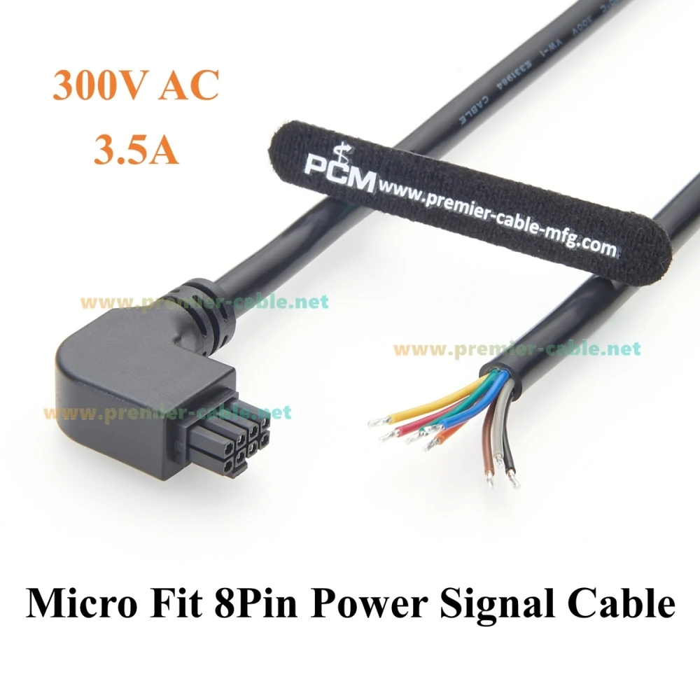 Rechtwinkliges Micro-Fit 3,0mm 8-Pin-Buchsensteckergehäuse Strom-Signalkabel 90-Grad-Micro-Fit-Steckverbinder für kundenspezifische Verkabelung – Detail 4
