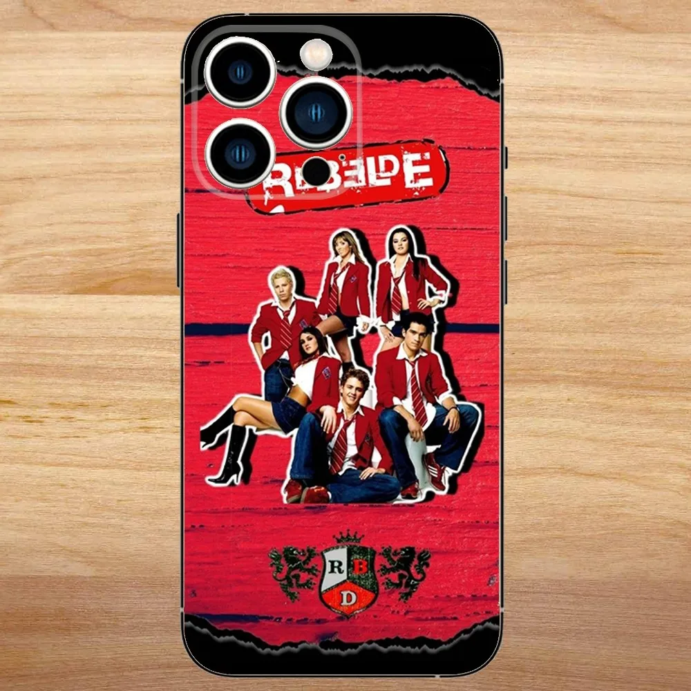 RBD Rebelde Phone Case For iPhone15,14,13,12,11,Pro,Max,Plus,Mini,X,XS,XR,8,7,6,S,Plus,SE Soft Black Case