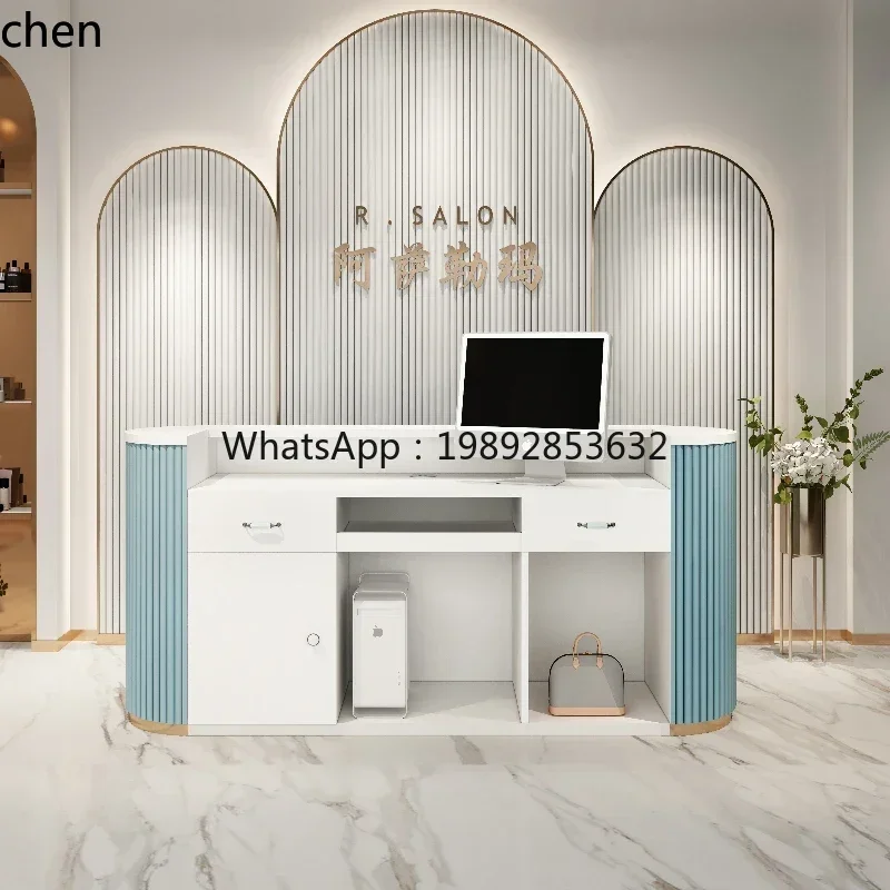 

H29- Checkout page Shop Small counter Beauty salon Bar checkout table Reception desk