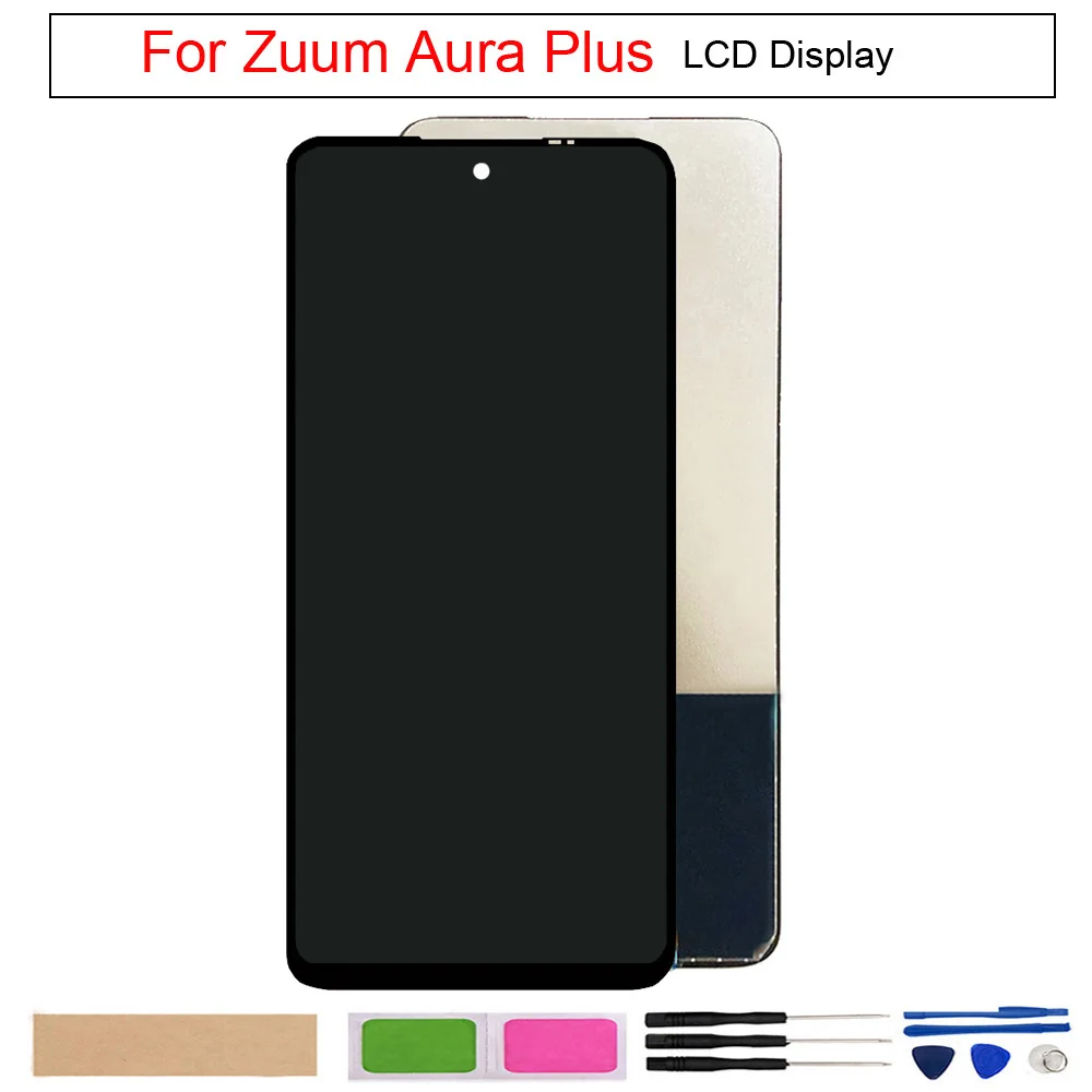 Touch Screen Digitizer Assembly for Zuum Aura Plus LCD Display, LCD Screen Replacement Part