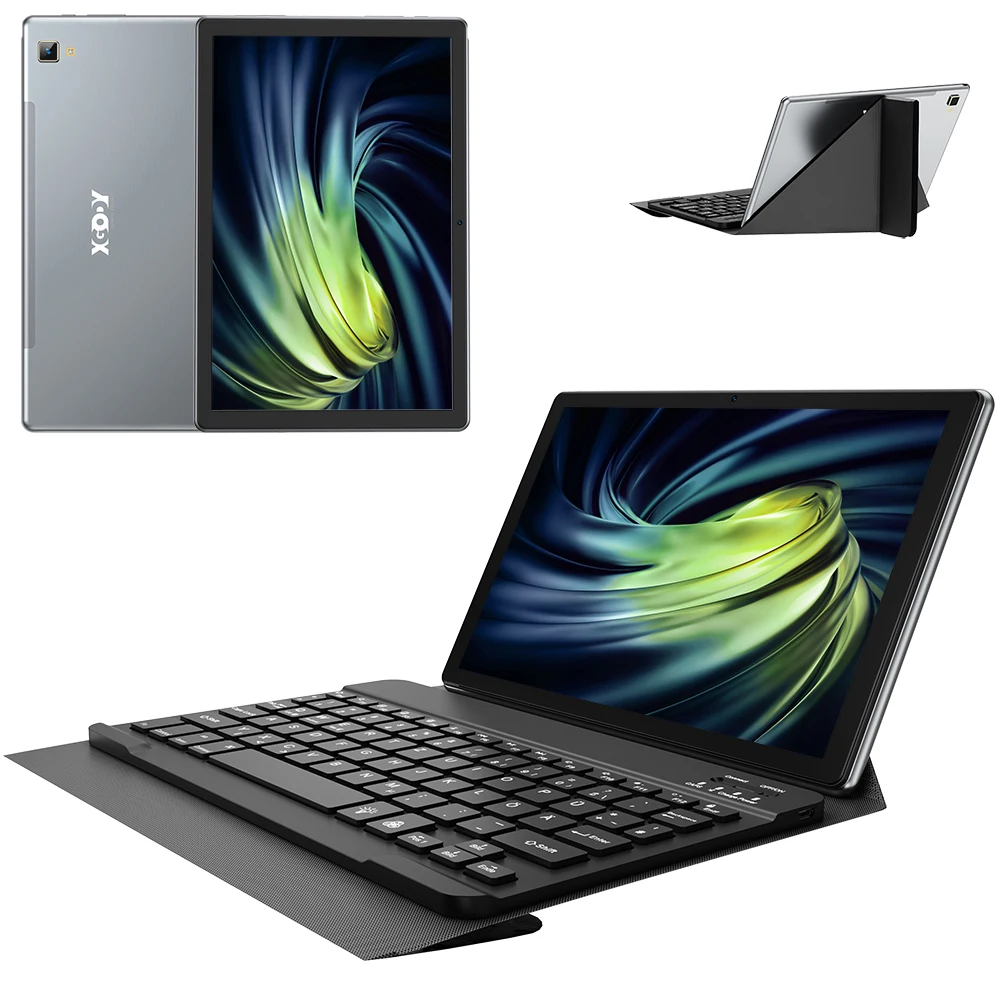 XGODY P60 Android 15 Tablet 10.1 inch 2K scherm, UNISOC T606, max. 24GB RAM, 256GB ROM, 8000mAh, 10W snelladen, 4G LTE, GPS - afbeelding 1