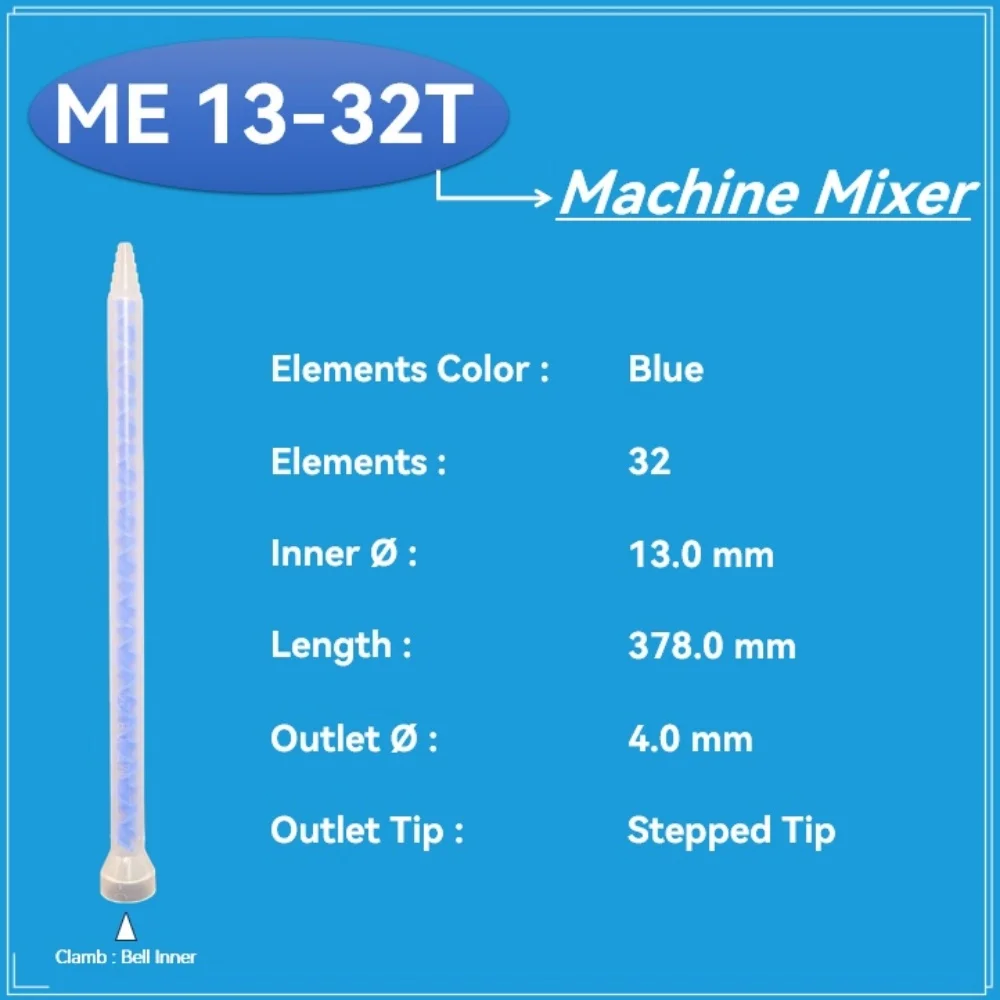 

SULZER MIXPAC ME 13-32T Двухкомпонентная насадка для смешивания клея Статический смеситель Насадка Прецизионное нанесение клея
