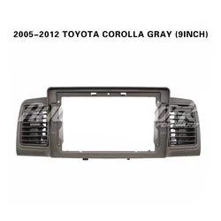 WQLSK 2 DIN 9 inch Car Radio Fascia Panel For TOYOTA Corolla EX 2007-2012 2013+ Stereo Dash Frame Android Power Adapter