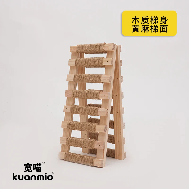 

Solid Wood Ladder for Cat Villas Only Climb The Wooden Ladder Jian Jute Cat Climbing Frame Staircase Cat Cage Accessories