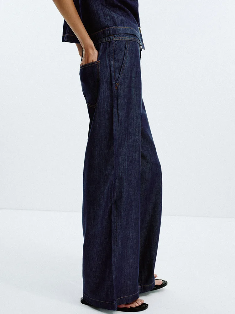 

Новые летние женские джинсы ort Sve Denim irt, широкие джинсы, повседневная этническая одежда Sle Faionable и Sli