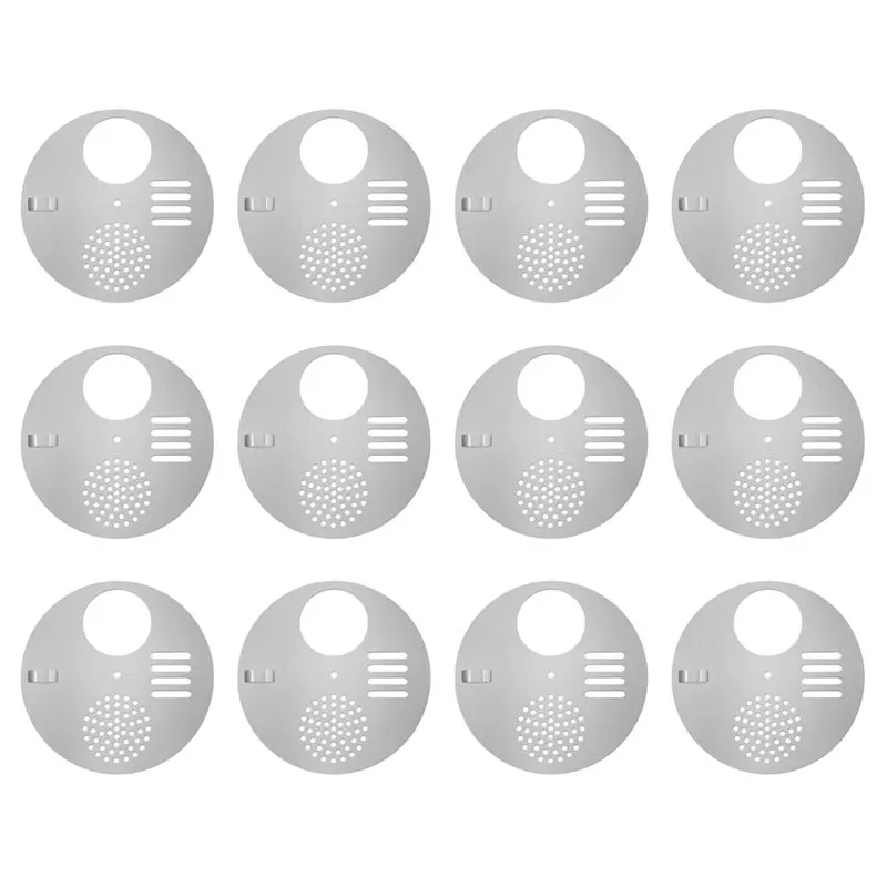 IALJ-12 Pcs Bee Hive Nuc Box Entrance Disc, Beekeeping Supplies Bee Hive Entrance Gates, Stainless Steel Beekeeping Tools