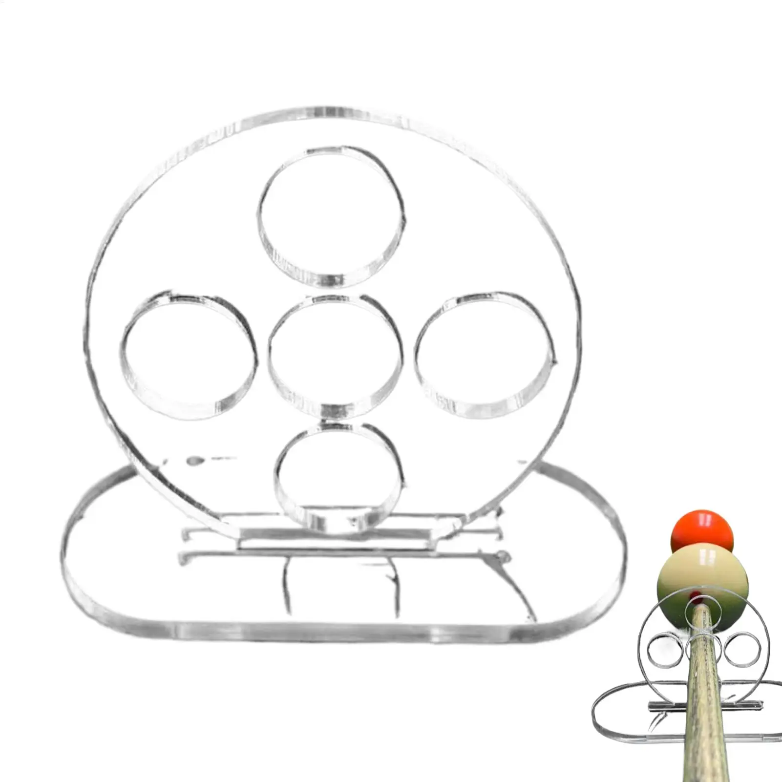 

Тренажер для бильярдного кия с 5 отверстиями, тренажер для выпрямления кия, тренажер для отработки ударов, акриловое устройство для тренировки ударов кия в бильярде