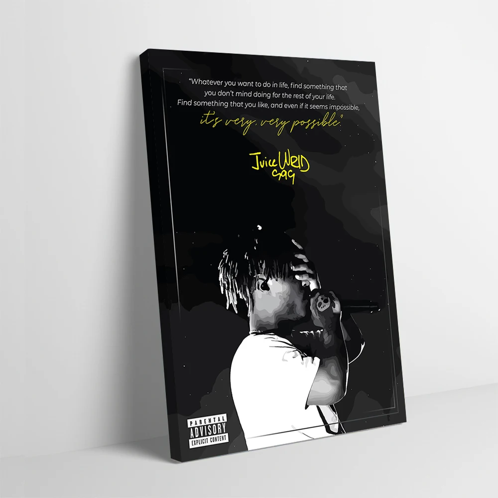 Juice WRLD 999 Poster Customizable Printed Canvas Painting Wall Art Gift for Decoration Living Room Decorative Paintings Mural
