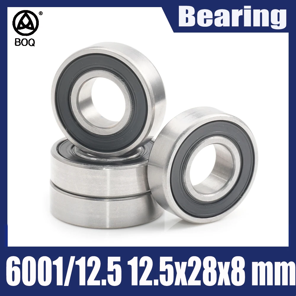 4PCS 12.5288 Non-standard Ball Bearing 6001/12.5 2RS ZZ 12.5x28x8 mm Inner diameter 12.5mm Outer Diameter 28 mm 6001RS ZZ