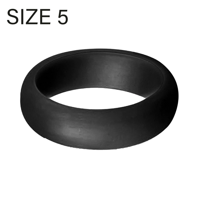 2Piece Popular For Men Women Silicone Cool Rings Environmental Outdoor Sports Ring 5.7Mm 5