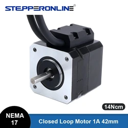STEPPERONLINE Nema 17 Closed Loop Stepper Motor 14Ncm 1.0A with Encoder Servo Motor Closed-loop 42 Step Motor