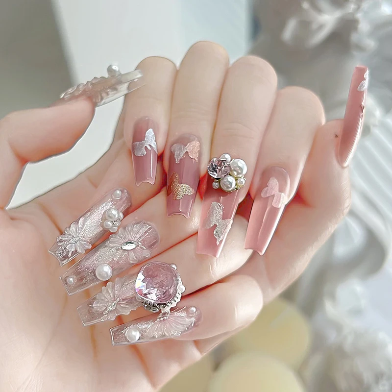 1 Stuks Parel Water Diamant Hars Nail Art Bedels 3d Nail Steentjes Glitter Nagel Sieraden Decoratie Accessoires Decoratie