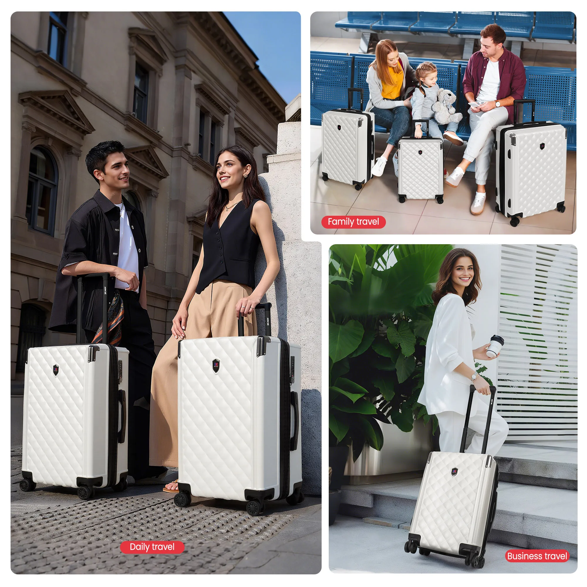 Hardcase koffersset 3-delig, A - Expandable Hard Shell Luggage Set recensie en prijs