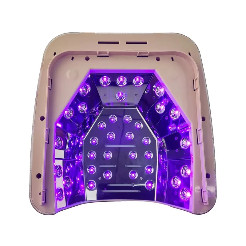 Produttore Lampade UV professionali per unghie Lampada per unghie UV a LED portatile ricaricabile in metallo 72w Lampada per asciugare le unghie bianca a polimerizzazione rapida