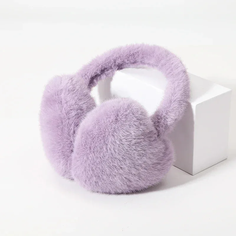 Y2k корейские женские кавайные розовые наушники с сердечками, зимние теплые утолщенные JK, защита ушей, велосипедные наушники, аксессуары