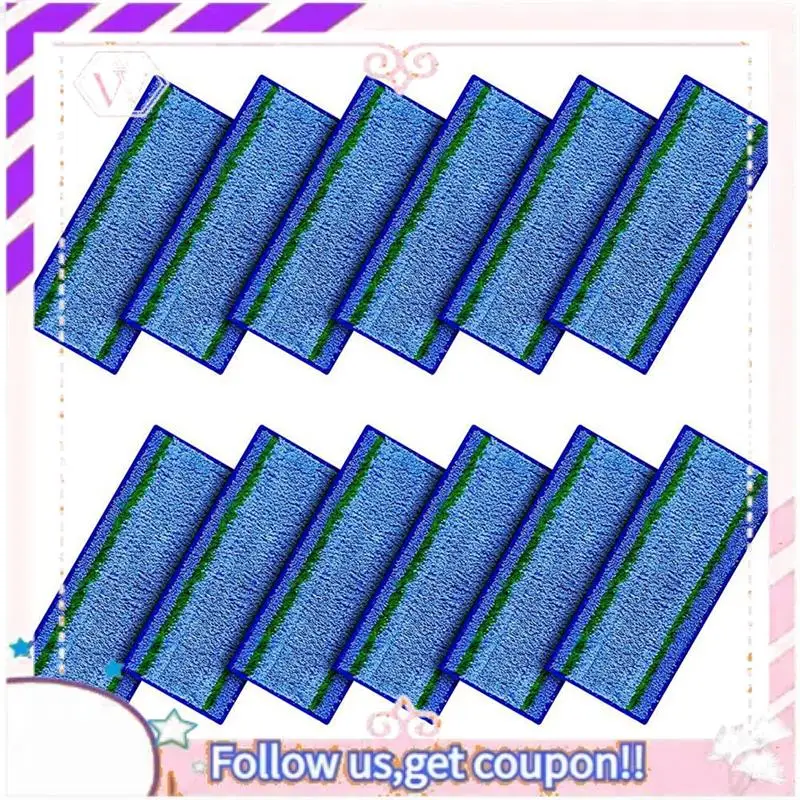 

Y74A-12Pack Моющиеся и многоразовые подушечки для влажной уборки M6, совместимые с Braava Jet M6 Series Robot Mop Replacement