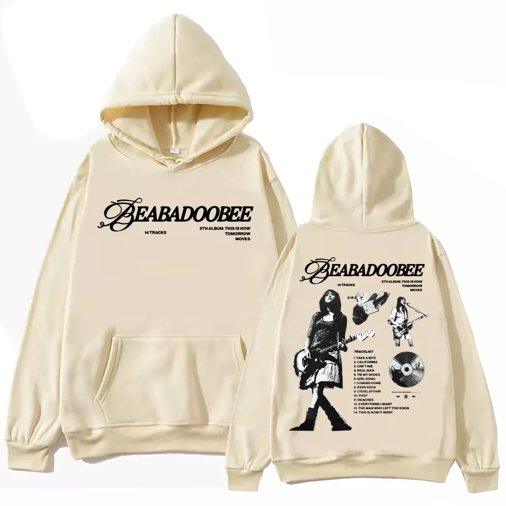 Beabadoobee Tour 2025 سترة بقلنسوة مريحة للرجال البالغين غير رسمية Harajuku Street الهيب هوب عالية الجودة وبسيطة #5