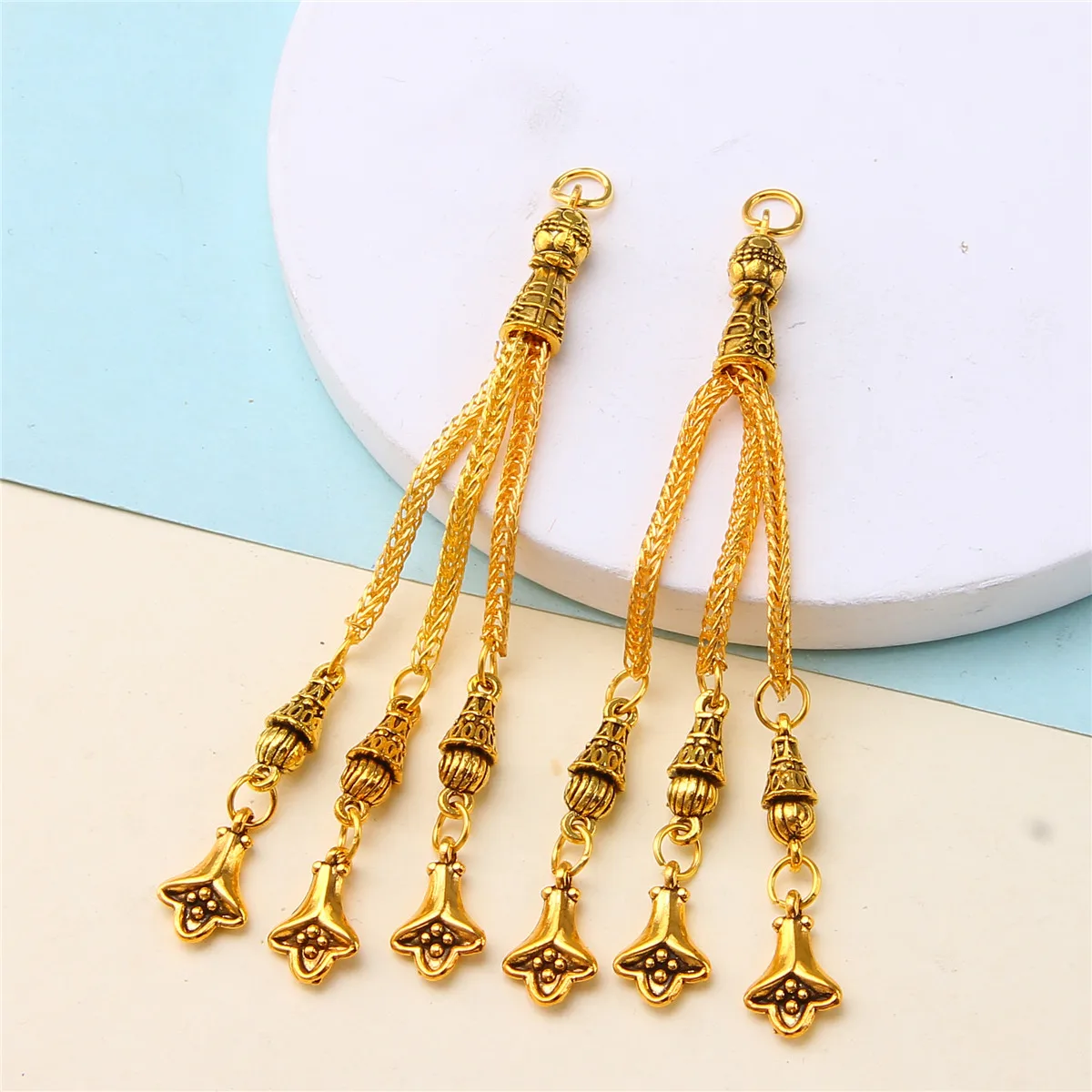 Nanxi Jewelry Store Alloy Chain Terms diy Hand Beads Accessories Ethnic Style Pendants Clothing Accessories Pendants Tassels