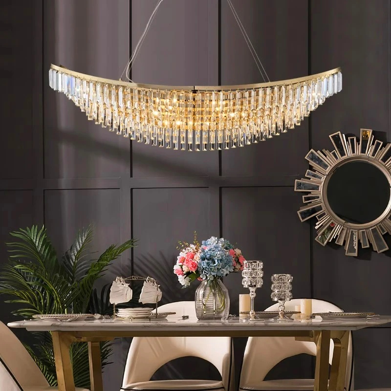 Home Decorationpendant Lights, Luxury Crystal Living Room Chandelier, Dining Room Pendant Lamp, Ceiling Light, Indoor Lighting