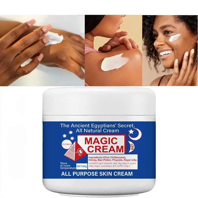 YUITIKUE Magic All Purpose Skin Cream with Olive Oil Honey Propolis Natural Moisturizing Body Face Cream for All Skin Types 60g