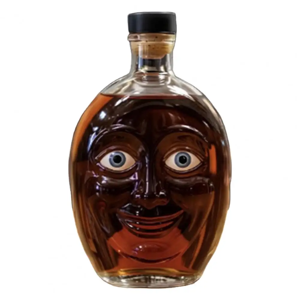 

Halloween Wine Bottle Decor Cute Pumpkin Wine Bottle with Face Design for Halloween Decor Spooky Parties
