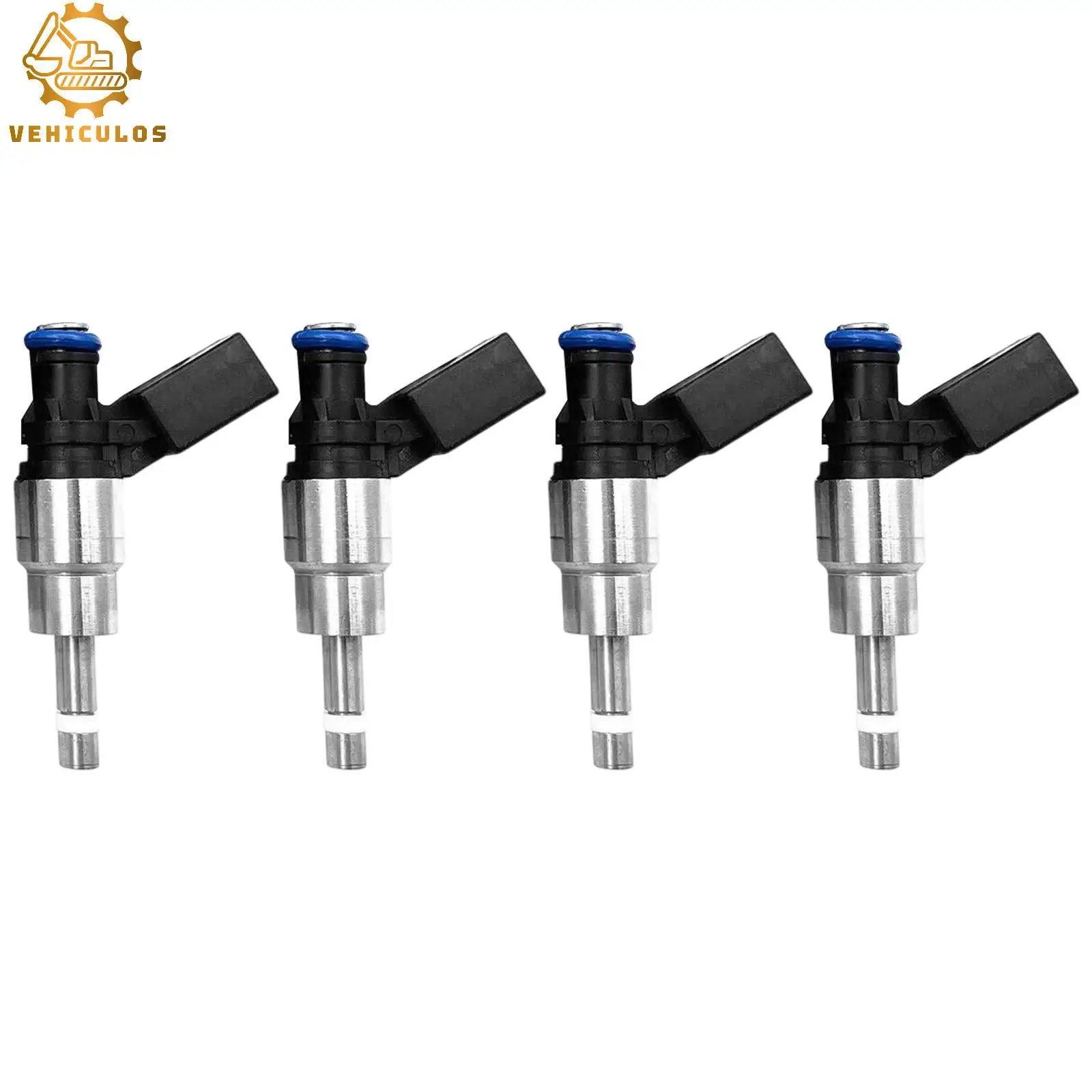 4PCS Fuel Injectors 06F 06F906036F 906 036 F New For 2009-2015 Audi TT Quattro VW Golf R 2-Door 2.0L 1984CC DOHC Turbocharged