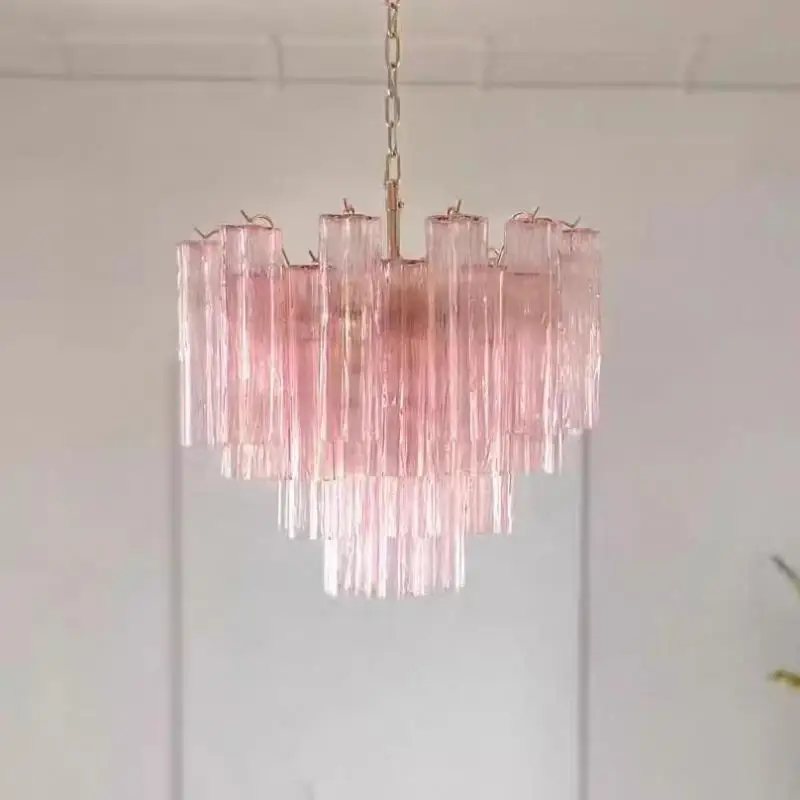 

French Retro Crystal Chandelier Gold Tiered Glass Ceiling Lamp Home Living Room Bedroom Luxury Hanging Light Fixture Decor Light