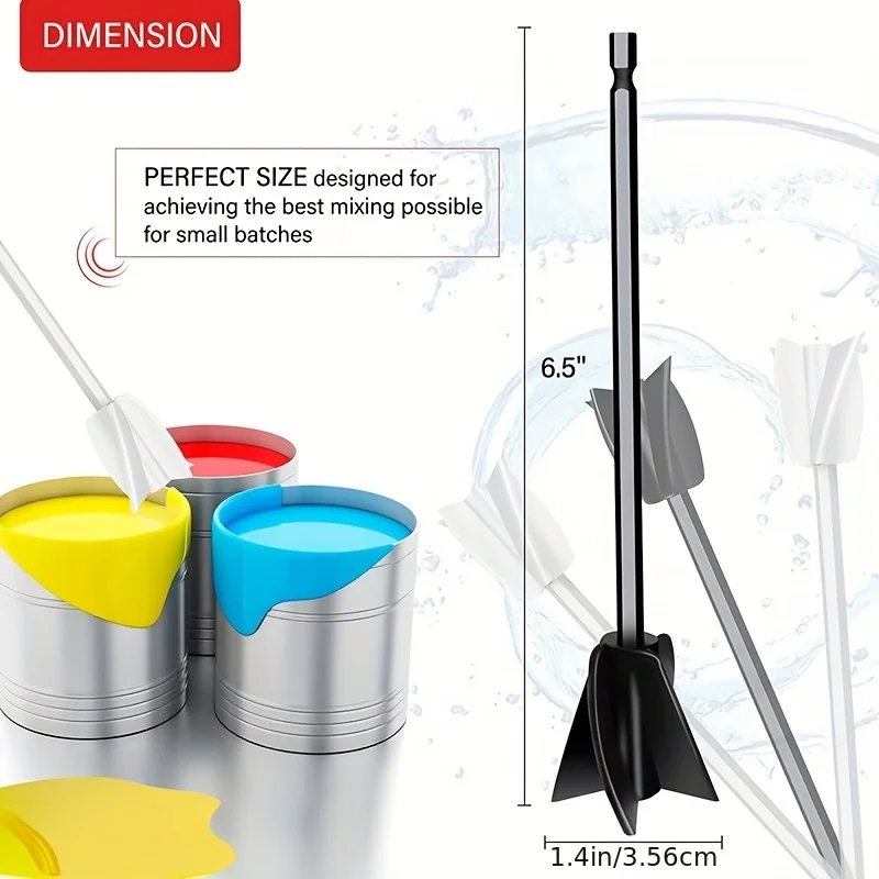 1pc Resin Mixer Paddles For Resin Drill, Epoxy Mixer Attachment For Drill, Paint Mixer/Paint Stirrer For Mixing Resin