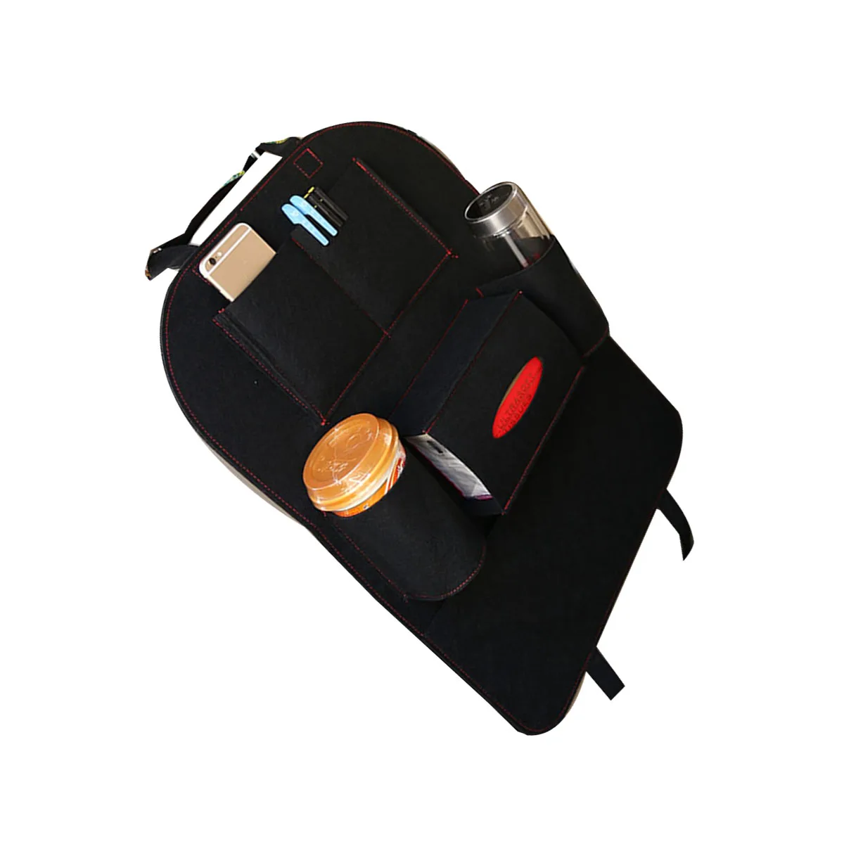 

Large Capacity Car Backseat Storage Organizer Bag Multi-Pocket Felt Holder for Car Accessories