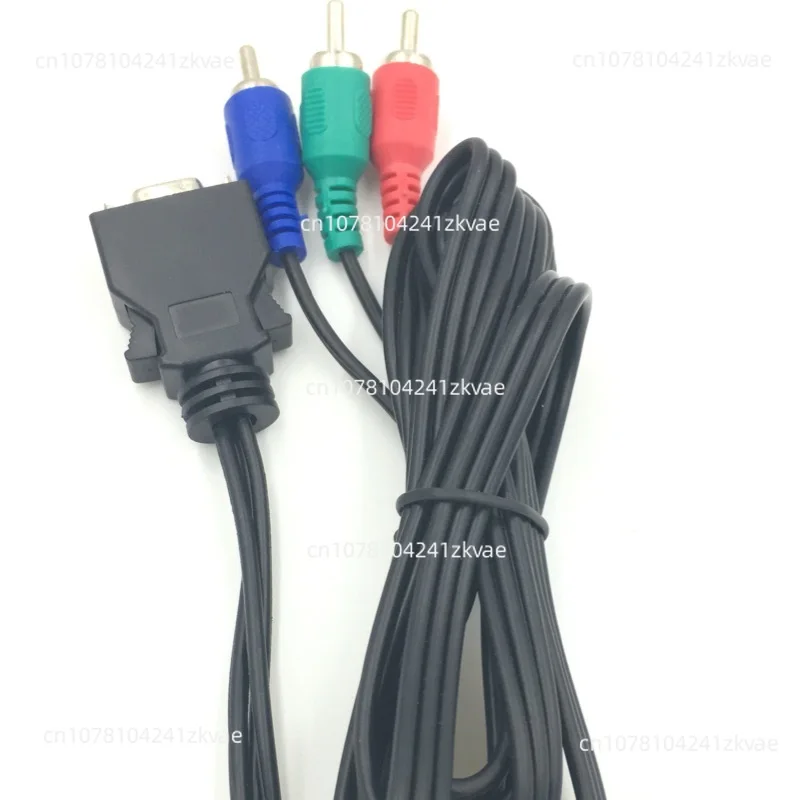 CN14P D-terminal to 3RCA3AV Video Transfer Conversion Line Color Difference Component Line 1.5 Meters