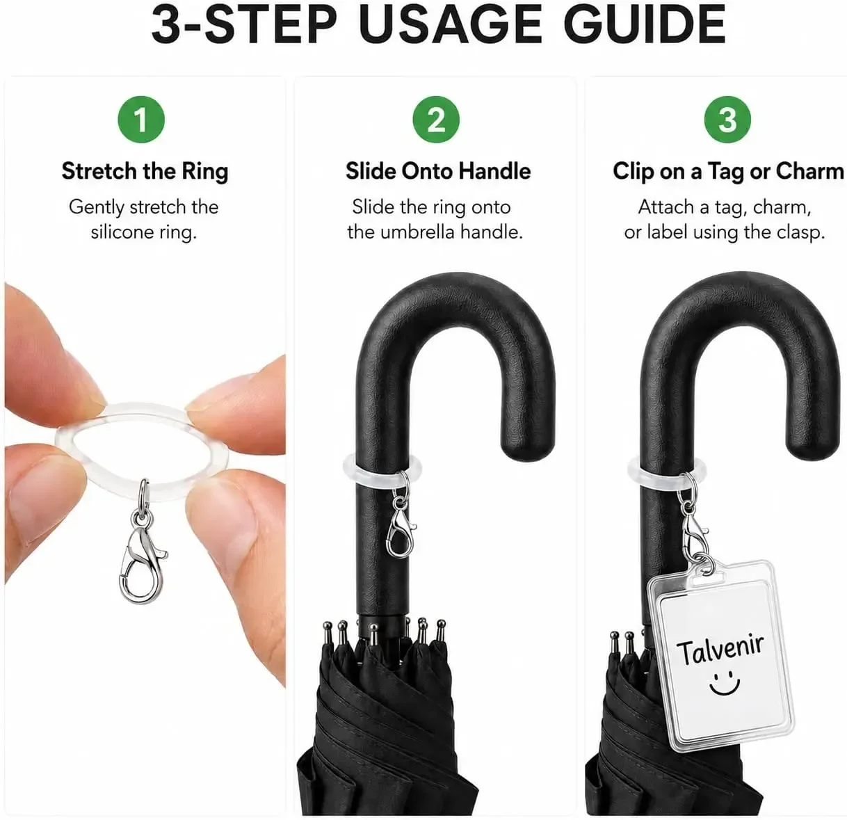 Transparenter O-förmiger Silikon-Schlüsselring, flexible Gummi-O-Ringe, Schlüsselanhänger-Verbinder, DIY-Schmuck, Taschenanhänger, kleines Zubehör – Detail 4